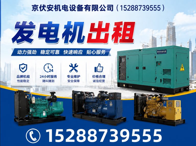 忻州应急发电机出租展示图