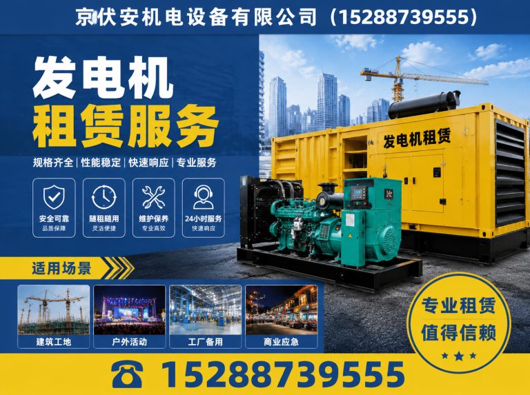 忻州静音发电车租赁展示图